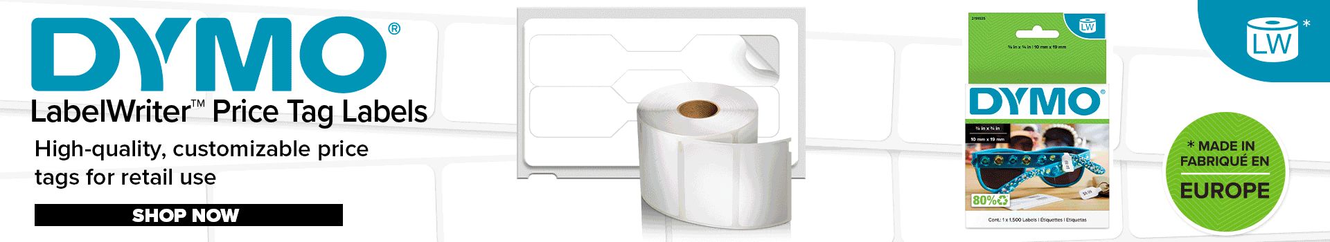 2191635 Dymo Adhesive Pre-Printed Label. Quantity: 1500 Per Pack