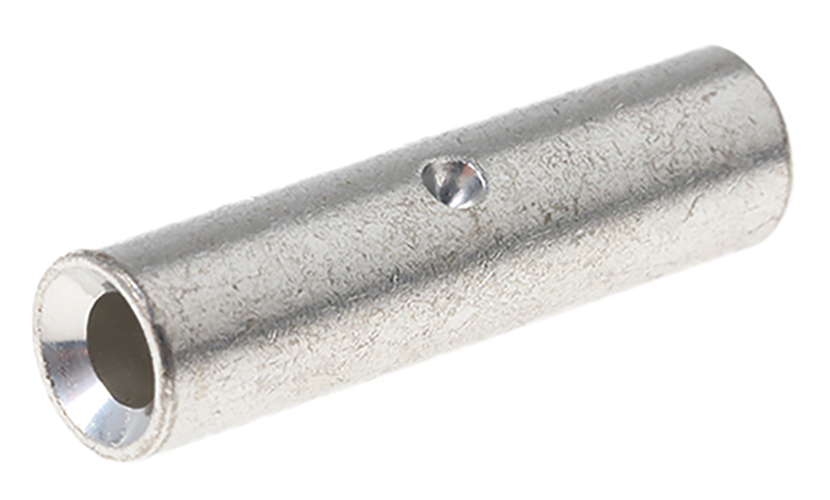 Klauke, CU Butt Splice Connector, Silver, Uninsulated, Tin