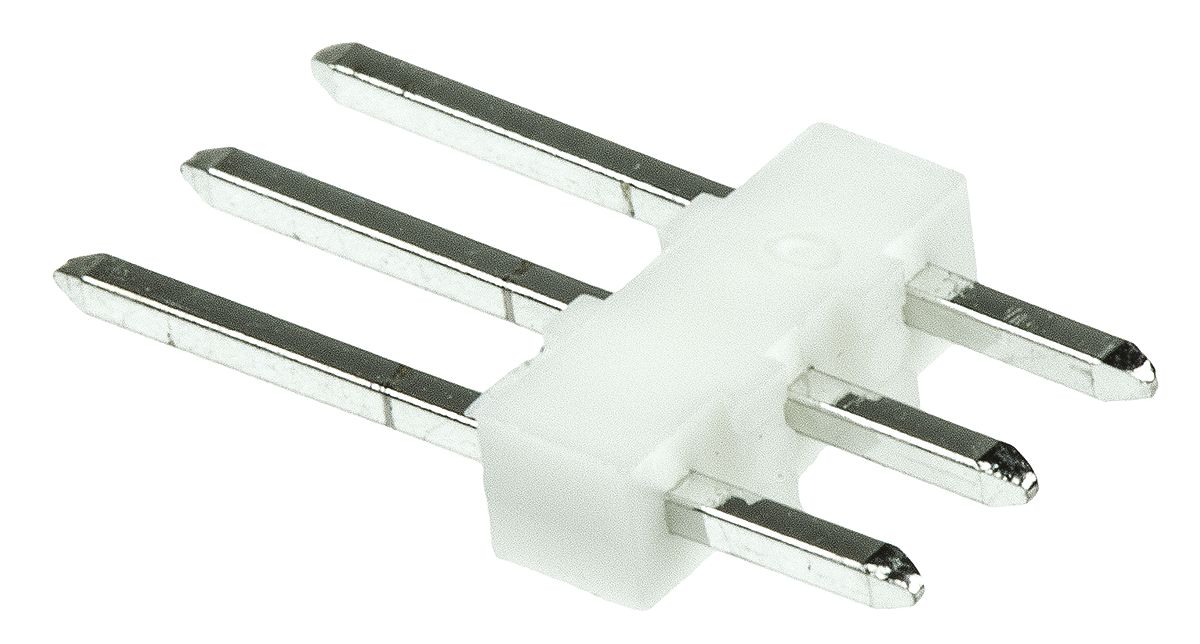 Molex KK 254 Series Straight Through Hole Pin Header, 3 Contact(s), 2.54 mm Pitch, 1 Row, Unshrouded