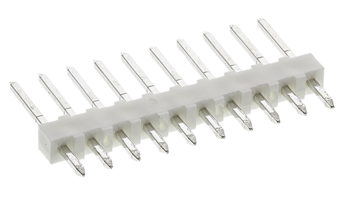 Molex KK 254 Series Straight Through Hole Pin Header, 10 Contact(s), 2.54 mm Pitch, 1 Row, Unshrouded