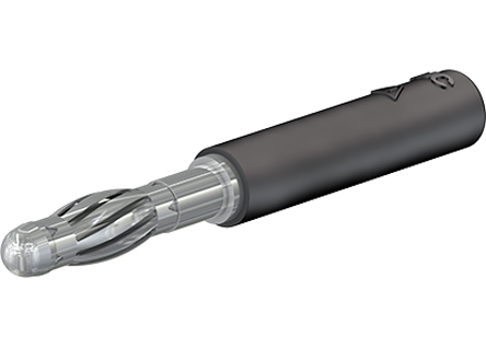 Staubli Black Test Connector Adapter With Brass contacts and Nickel Plated