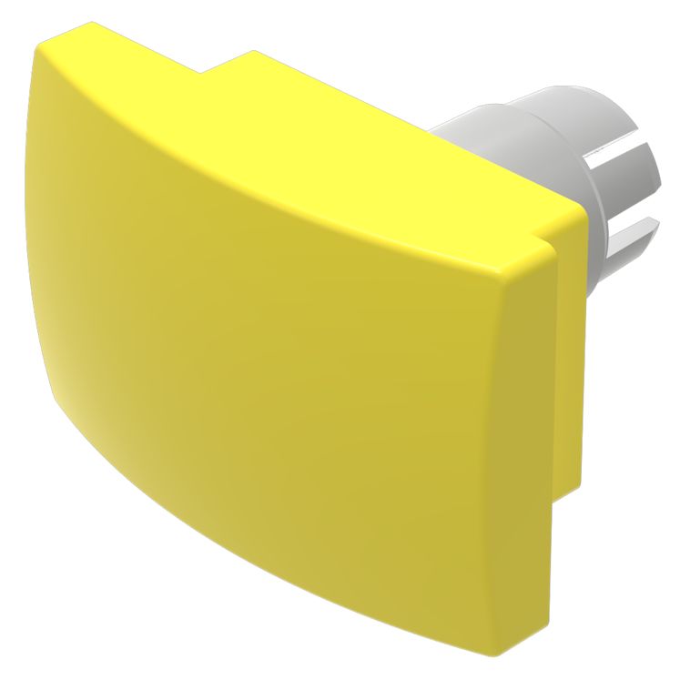 EAO Yellow Push Button Cap for Use with Use Only Flush Front Bezel