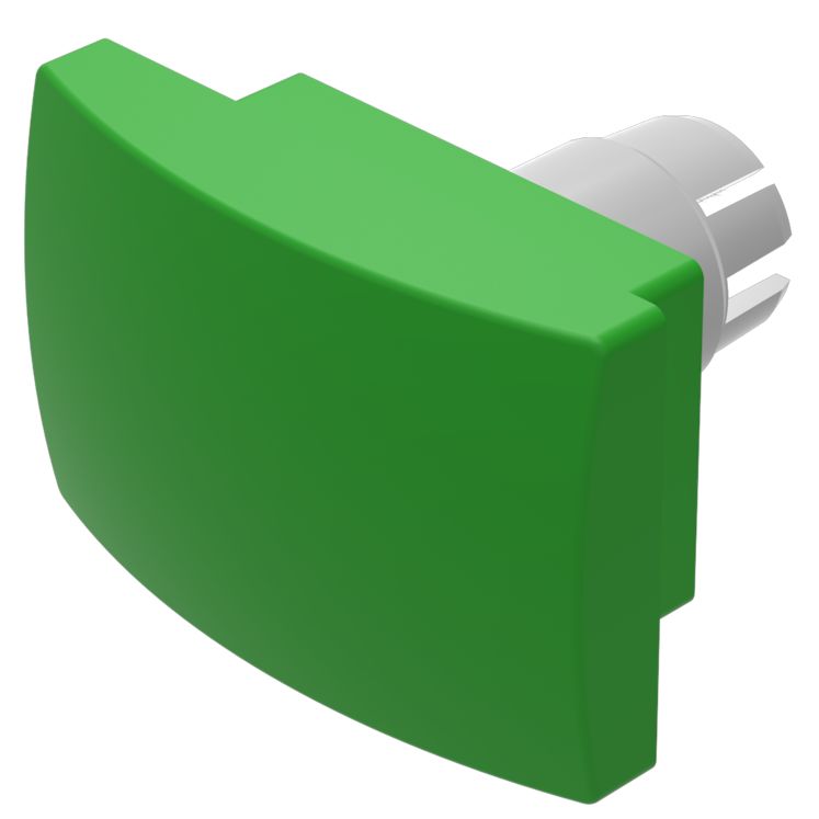 EAO Green Push Button Cap for Use with Use Only Flush Front Bezel