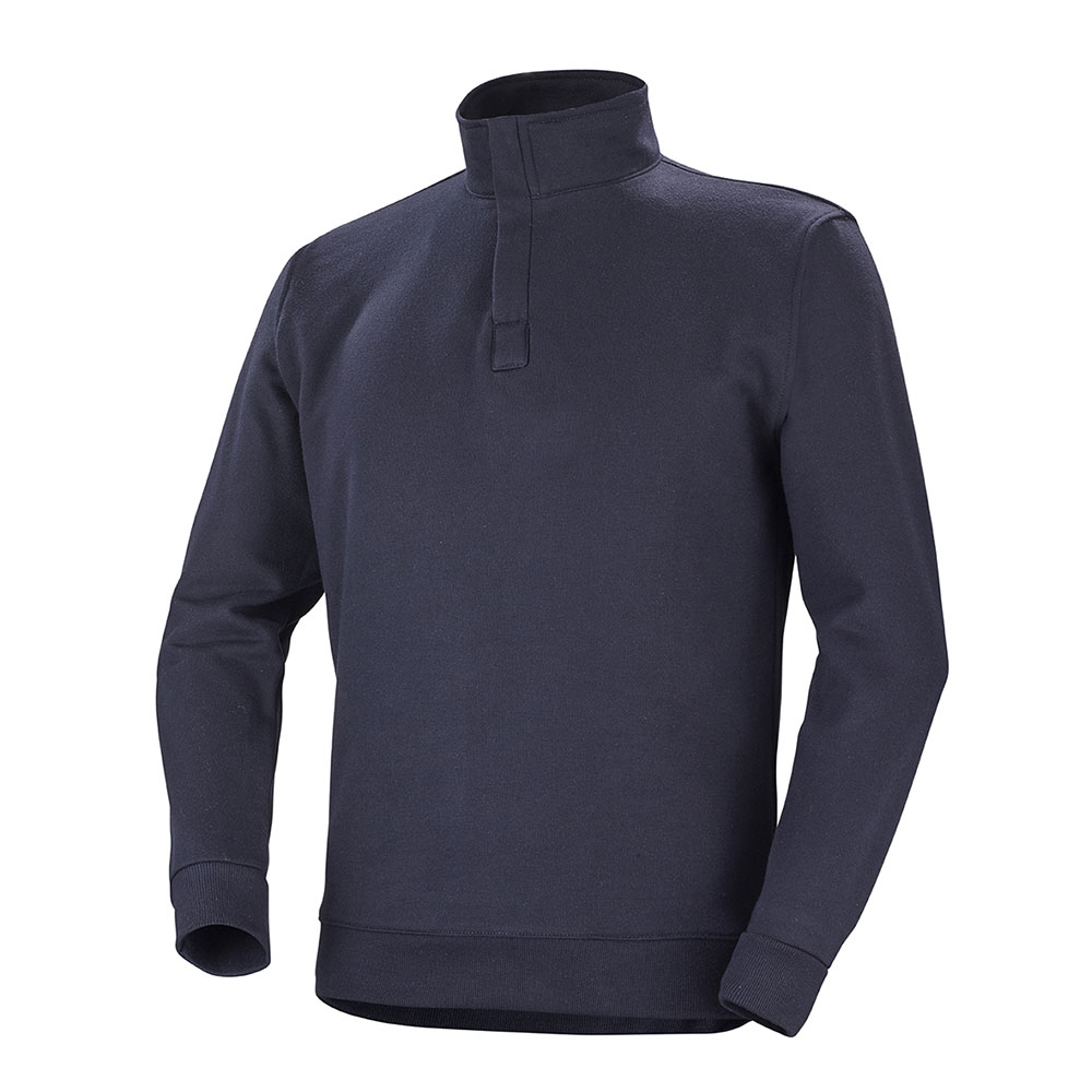 Cepovett Safety T191 Navy Cotton, Modacrylic Unisex Zip Front + Concealed Press Stud Tab + CS Zip Pull 2-in-1 Softshell