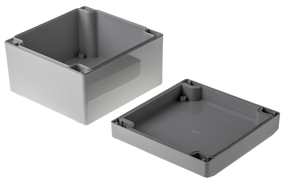 220120000 ROLEC Technobox Series Grey ABS Enclosure, IP66 80 mm, 123 mm, 121 mm