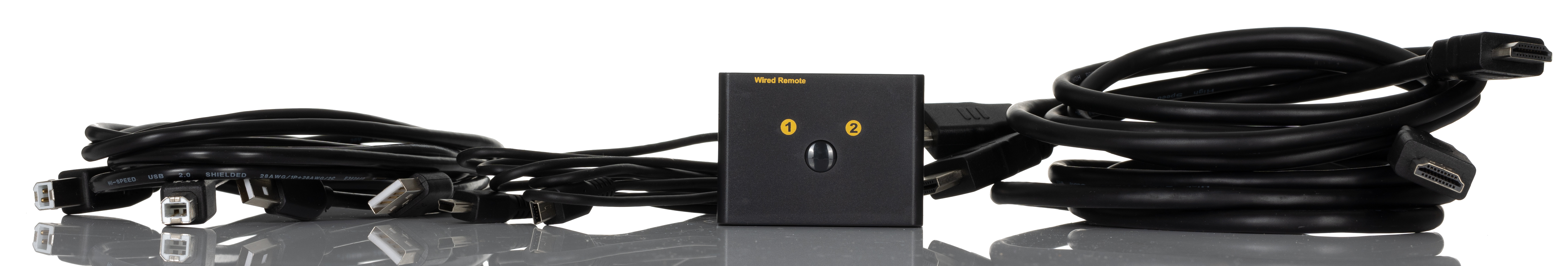 220-6491 RS PRO 2 Port USB HDMI KVM Switch