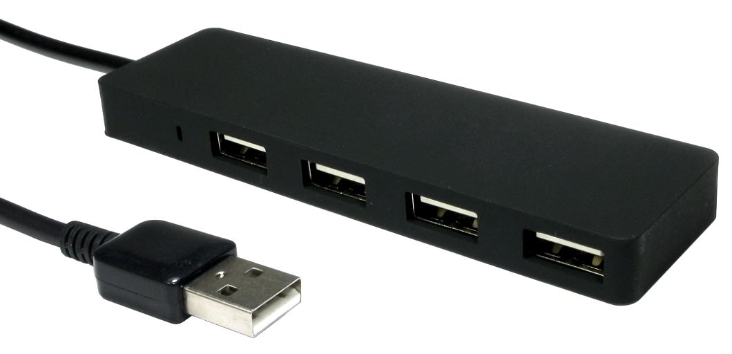 RS PRO 4 Port USB 2.0 USB Hub, USB Powered