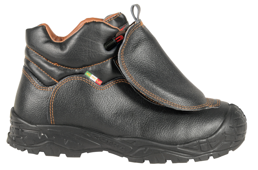 Cofra Cover Black Metal Toe Capped Unisex Safety Boots 10, EU 44 EN ISO 20345:2022