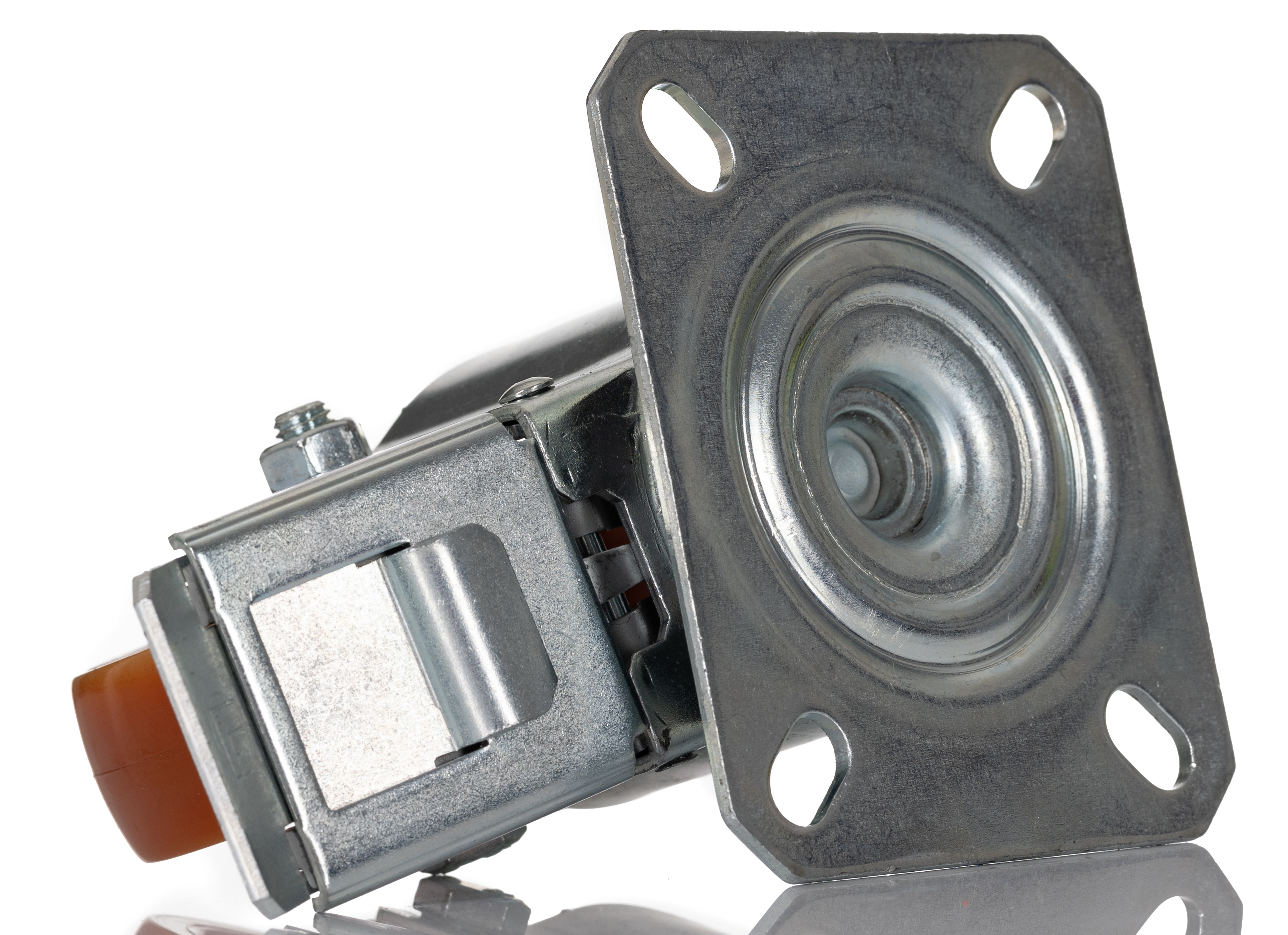 22052-fr LAG Braked Swivel Castor, 100 kg Capacity, 80 mm Wheel