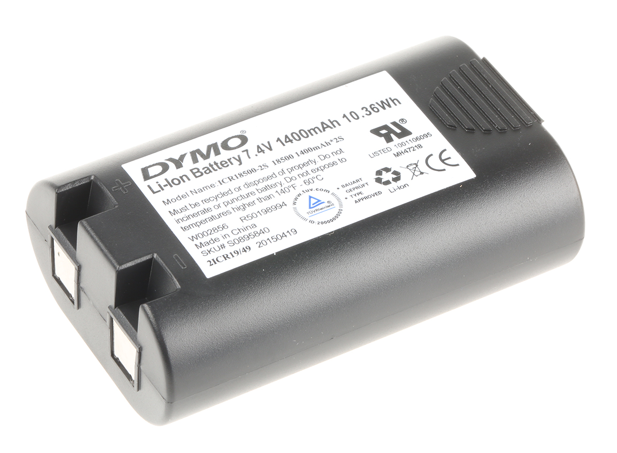 Dymo Label Printer Rechargeable Battery Rechargeable Battery for use with Rhino 4200, Rhino 5200 Printers
