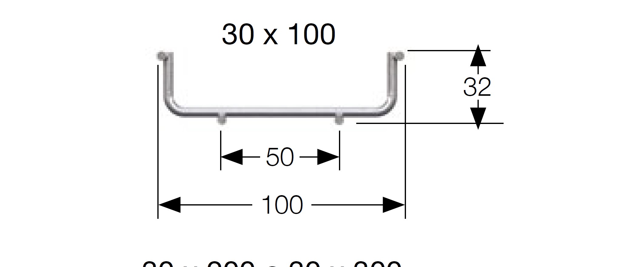 221-6324 RS PRO, 316 Stainless Steel 3 m x 100mm x 30 mm