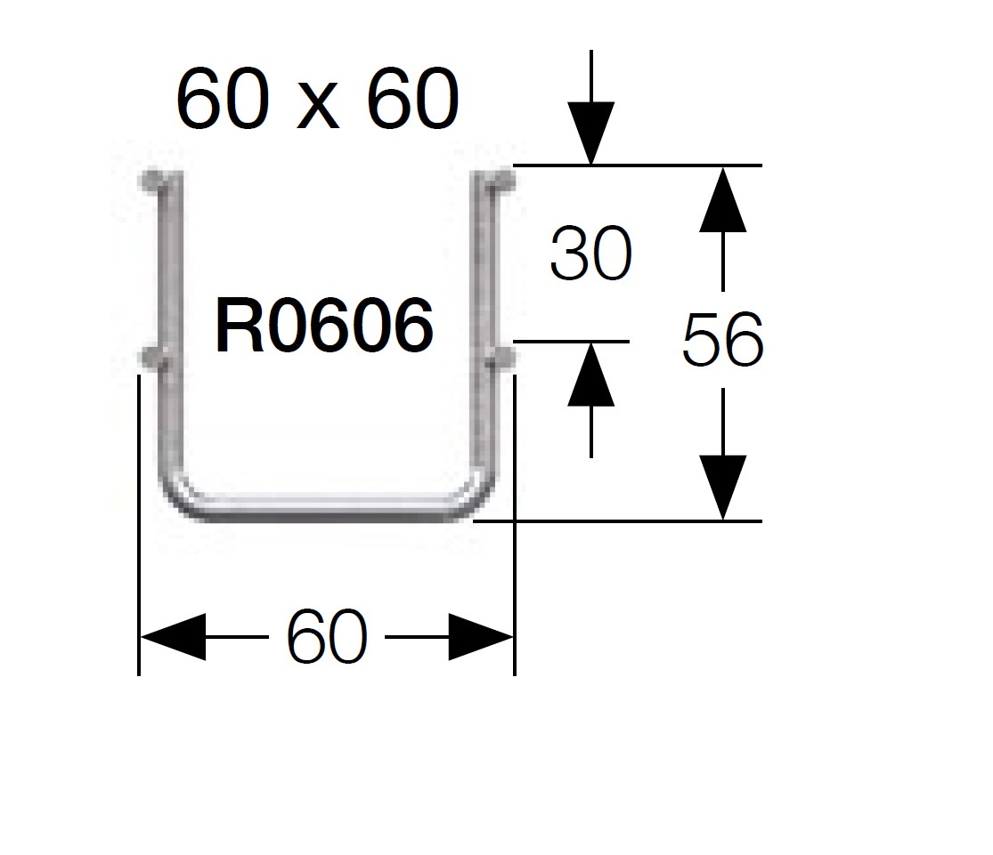221-6326 RS PRO, 304 Stainless Steel 3 m x 60mm x 60 mm