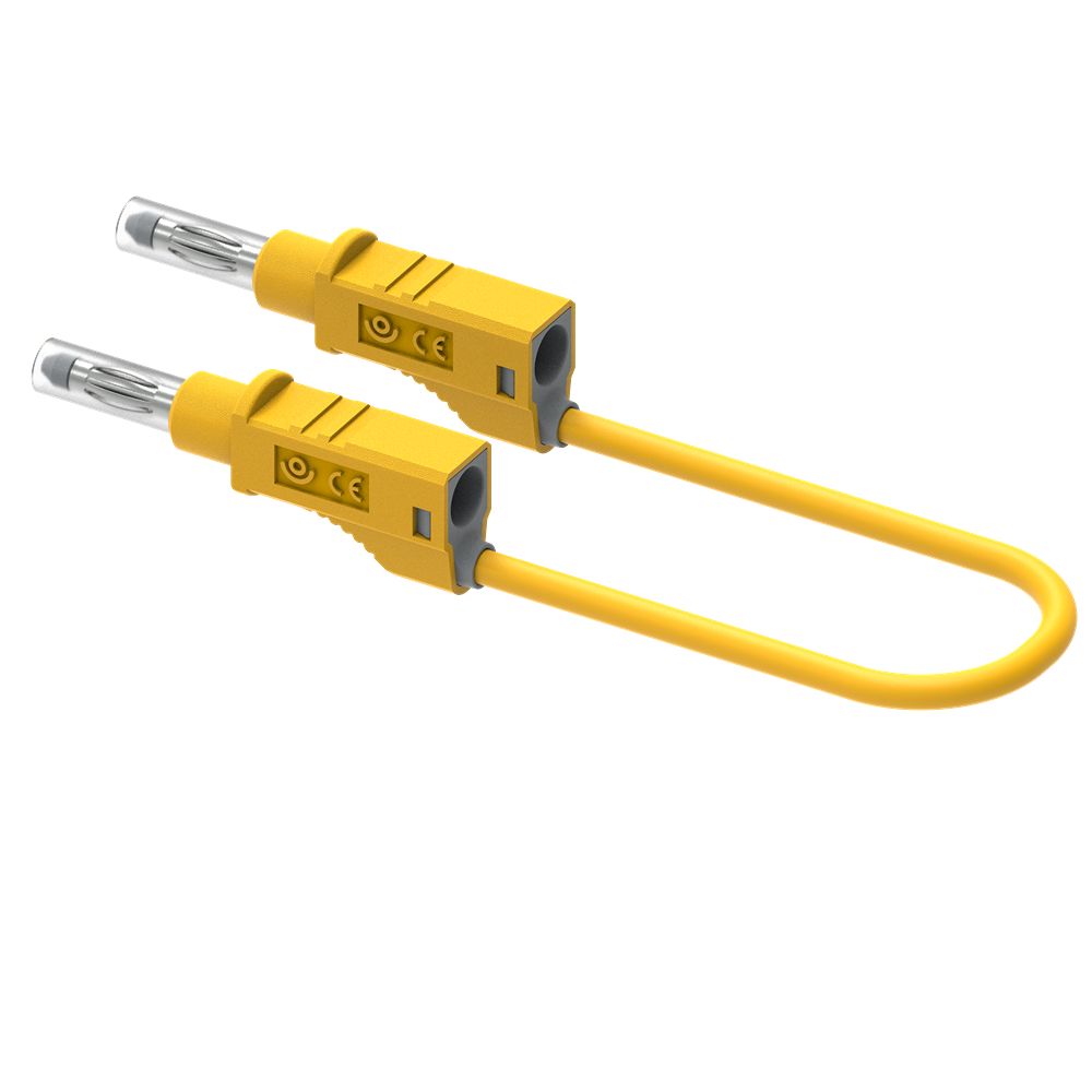 Electro PJP Plug 12A, 600V, Yellow, 50 cm Lead Length