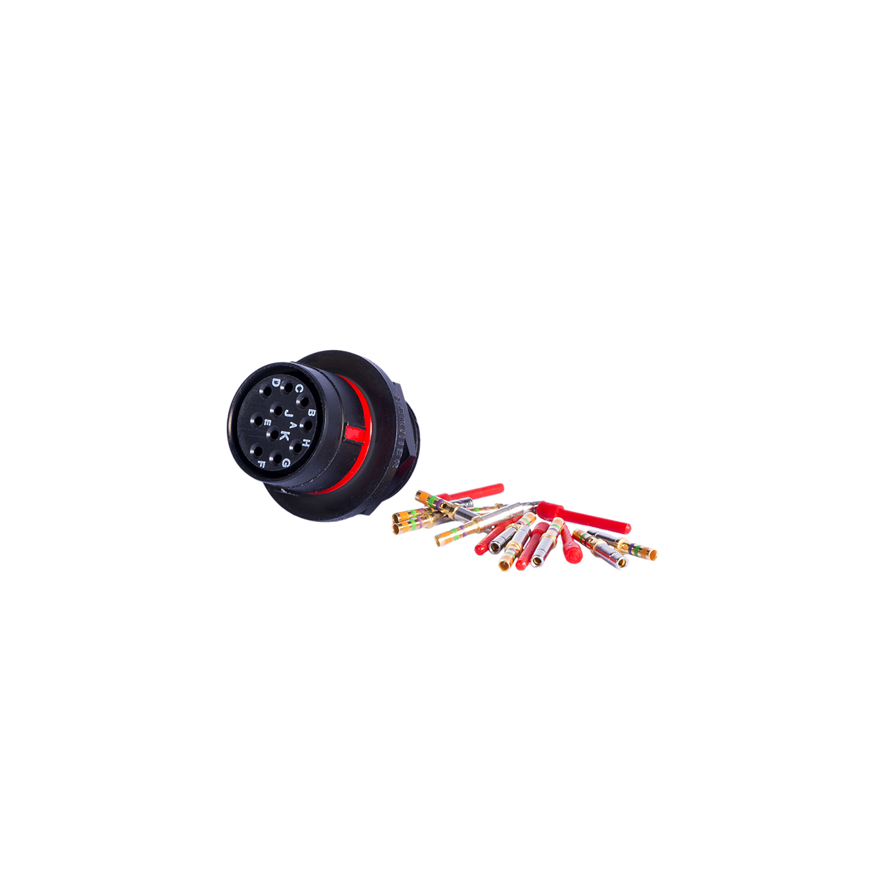 BERNIER CONNECT Circular Connector, 10 Contacts, Panel Mount, Socket, Female, IP68, 221 Series Series