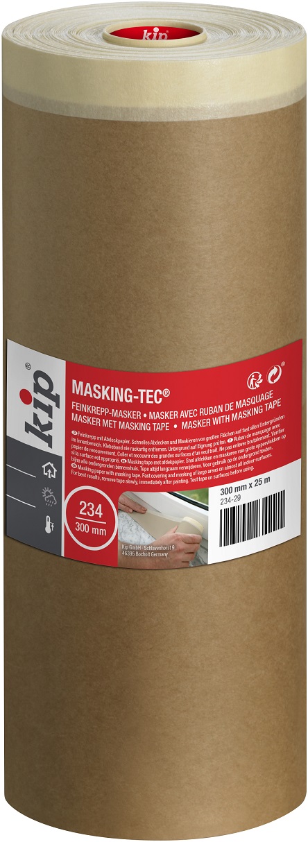 KIP Beige KIP 234 Masking Tape 300mm x 25 m