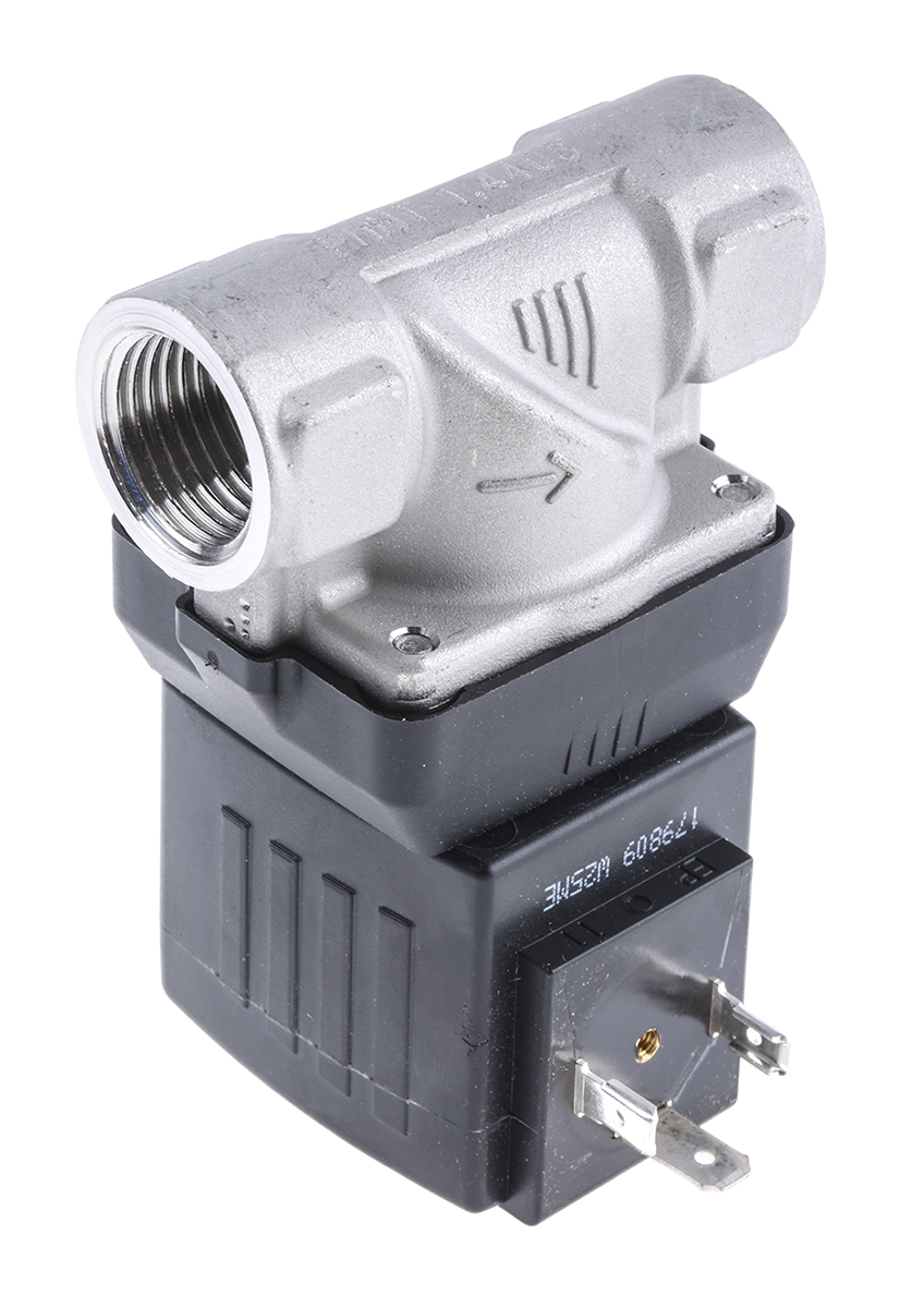 Burkert Solenoid Valve 221762, 2 Port, NC DN 10 to 65 mm, 24V dc, DN 10 to 65 mm