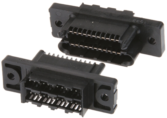 TE Connectivity, Mini-Drawer 2mm Pitch Backplane Connector, Straight, 2 Row, 22 Way