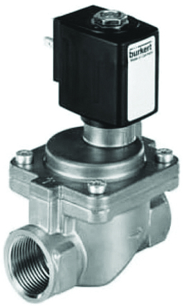 Burkert Solenoid Valve 221998, 2 Port, NC, 24V dc