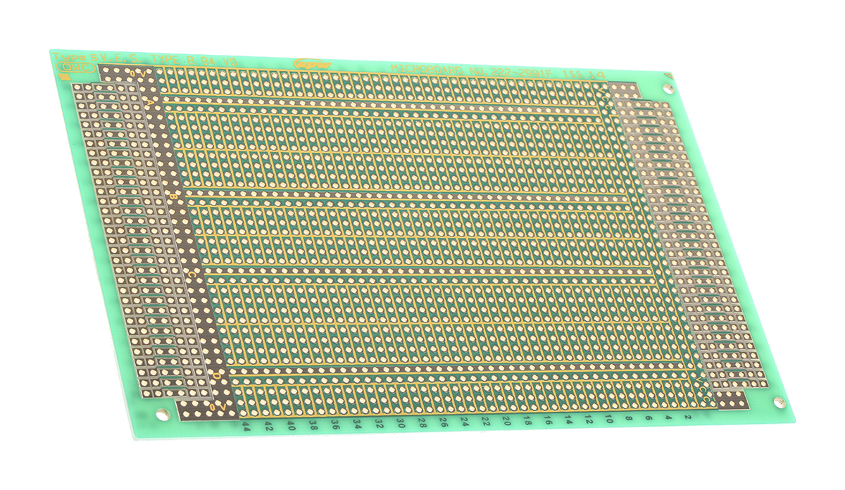 Vero Technologies 2 Matrix Board FR4 1 mm Holes, 2.54 mm Pitch, 160 mm 100mm