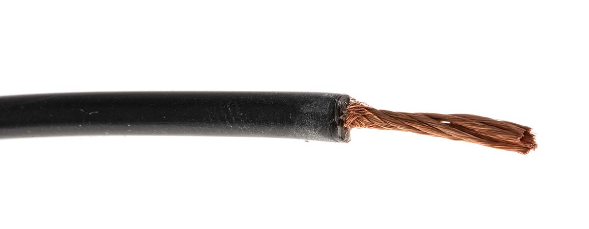 222-7184 Hew Heinz Eilentropp SIFF Series Black Hook Up Wire, 15 AWG, 392, 20 m, Silicone Rubber