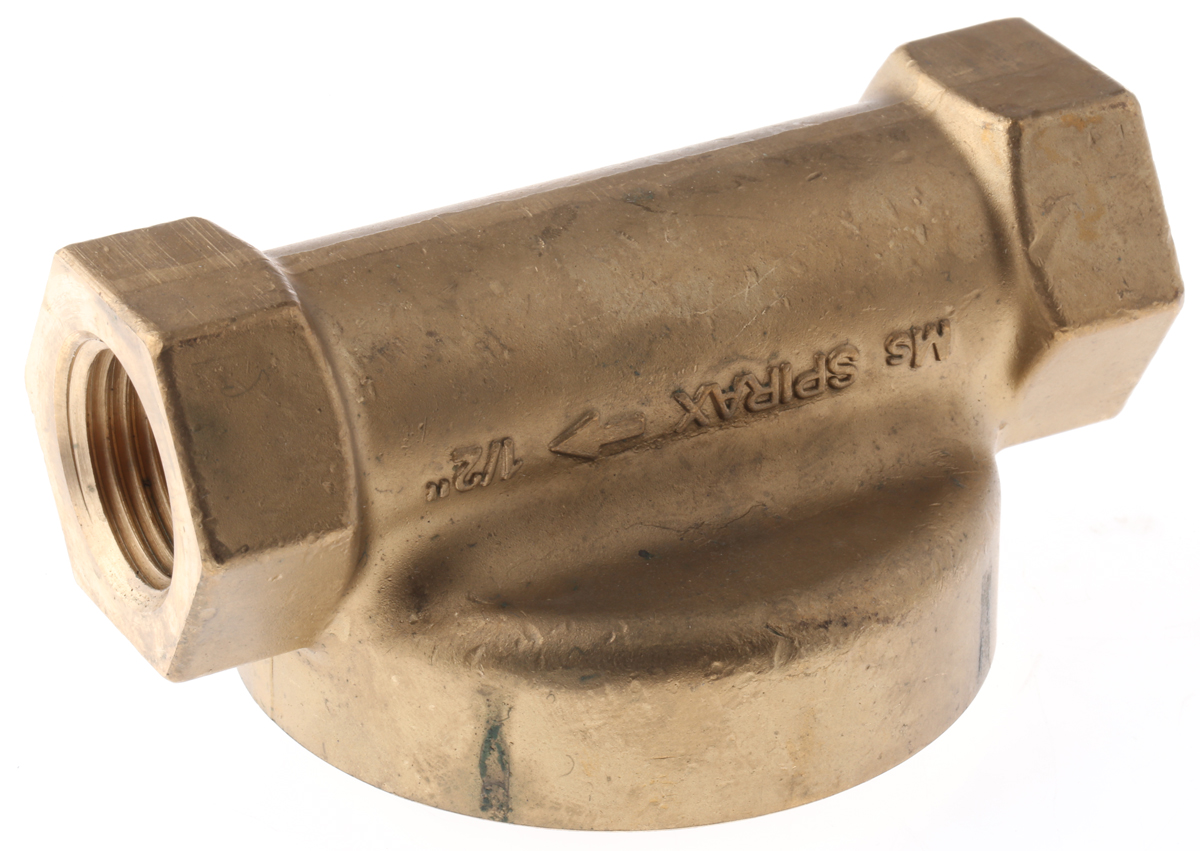 222000 Spirax Sarco Brass Threaded Threaded Sight Glass Check Valve 1/2 in, 3.5 bar