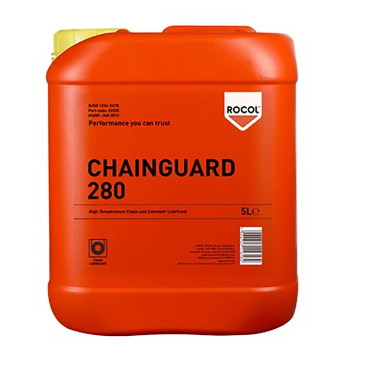 Rocol Chainguard 280 Lubricant Lubricant 5 L Can