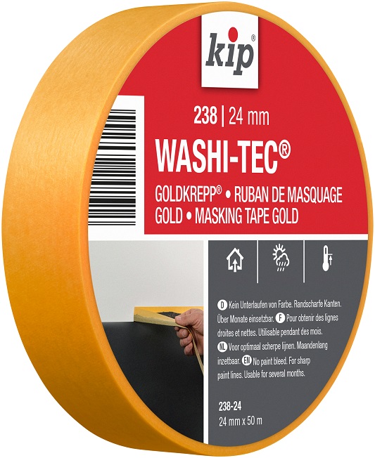KIP Gold WASHI TEC PREMIUM Masking Tape 24mm x 50 m