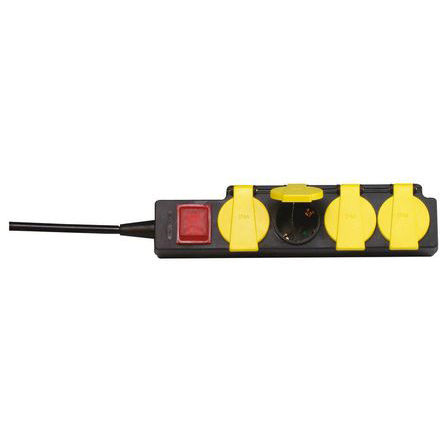 Kopp 1.4 m 4 Socket Type F Extension Socket Extension Lead Kit, IP44