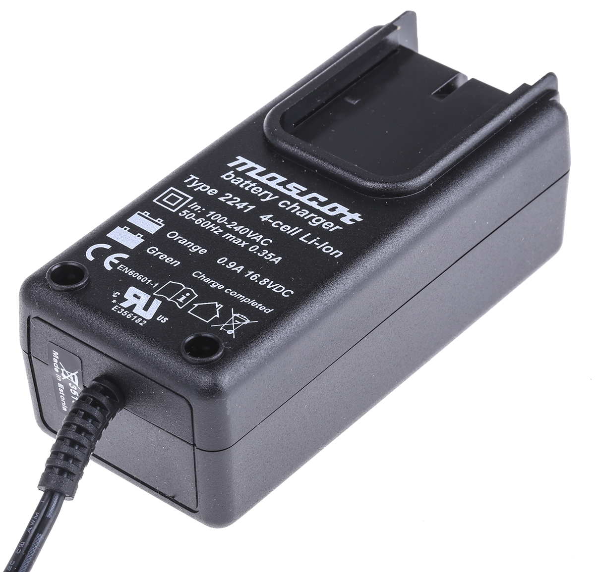 Mascot 2240 Battery Pack Charger For, Lithium-ion 1.3 A, Battery Pack with AUS, UK, US, EU plug, 4