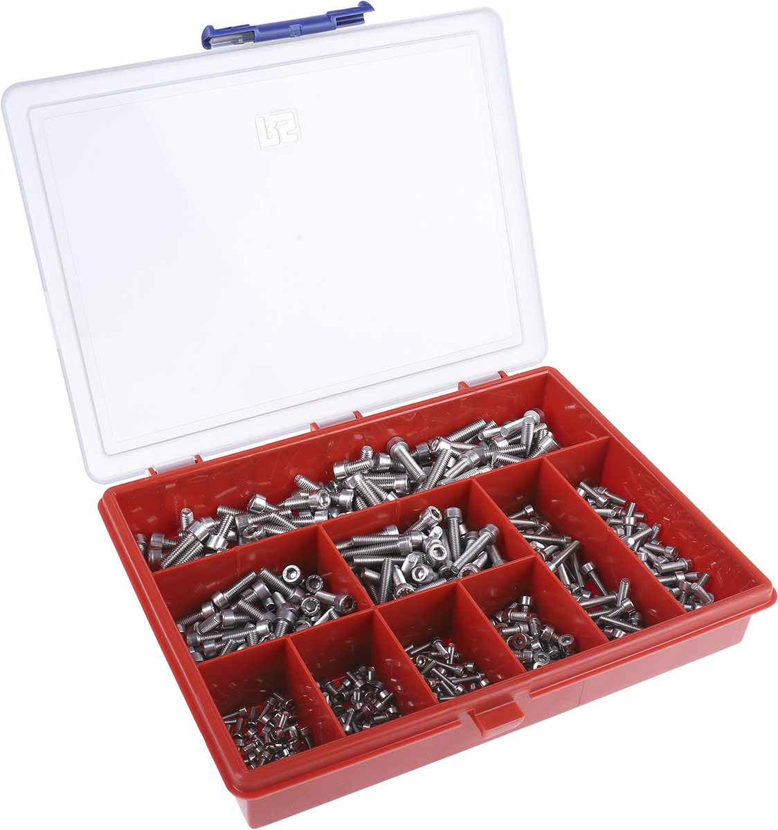 RS PRO Stainless Steel 545 Piece Hex Socket Drive Machine Screw Drive Screw/Bolt Kit