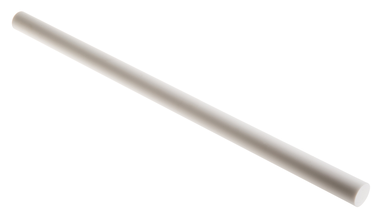 Goodfellow Ceramic Rod Machinable Glass Ceramic White, 300 mm L, 15 mm Diameter