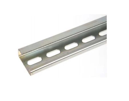 RS PRO Steel Perforated DIN Rail, 2 m x 32mm x 15 mm