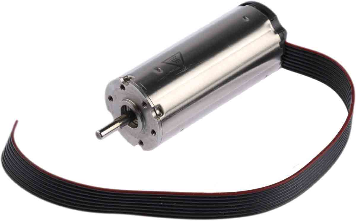 2250s024bx4 Faulhaber 4 Pole Technology DC Motor, 17.3 W, 24V dc, 26.2 mNm, 4870rpm, 3 mm Shaft Diameter
