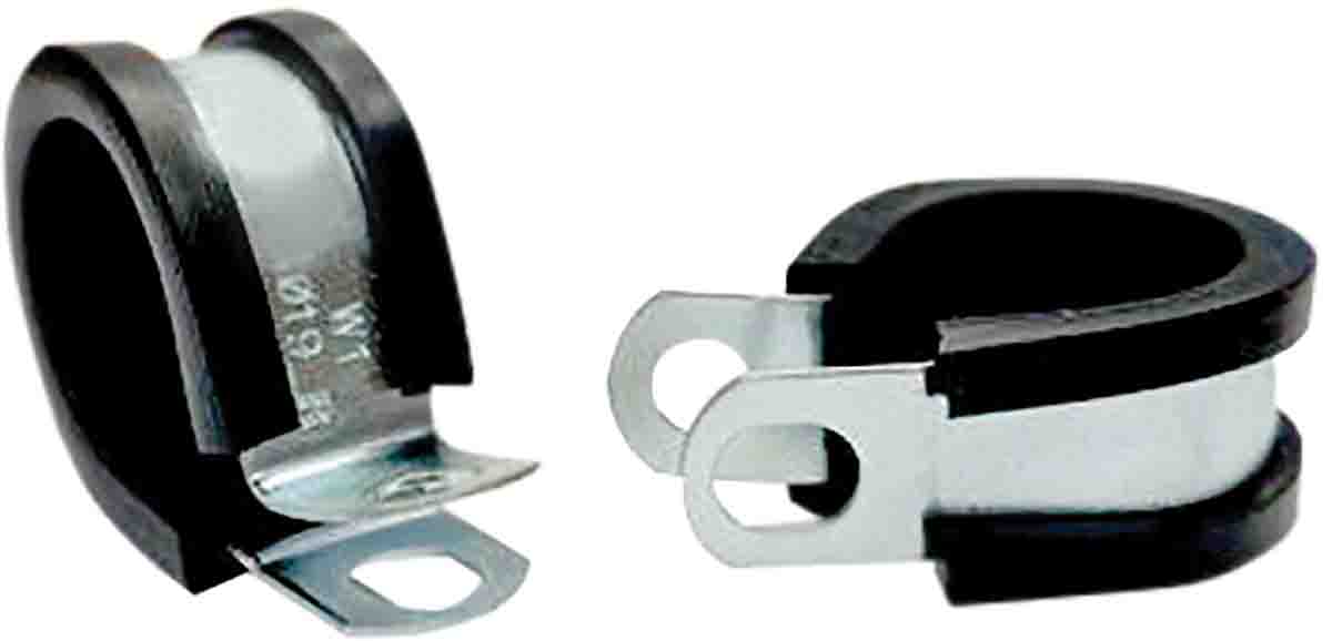 RS PRO 12 mm ID Black, Zinc, Steel P-Clip
