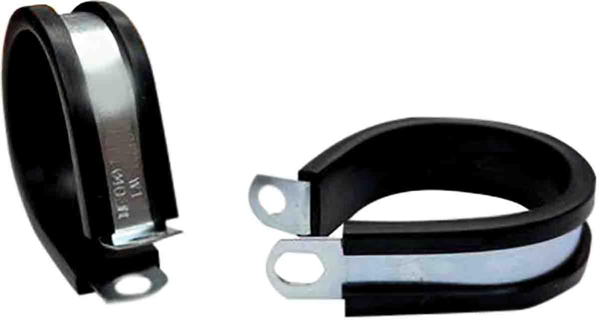 RS PRO 15 mm ID Black, Zinc, Steel P-Clip