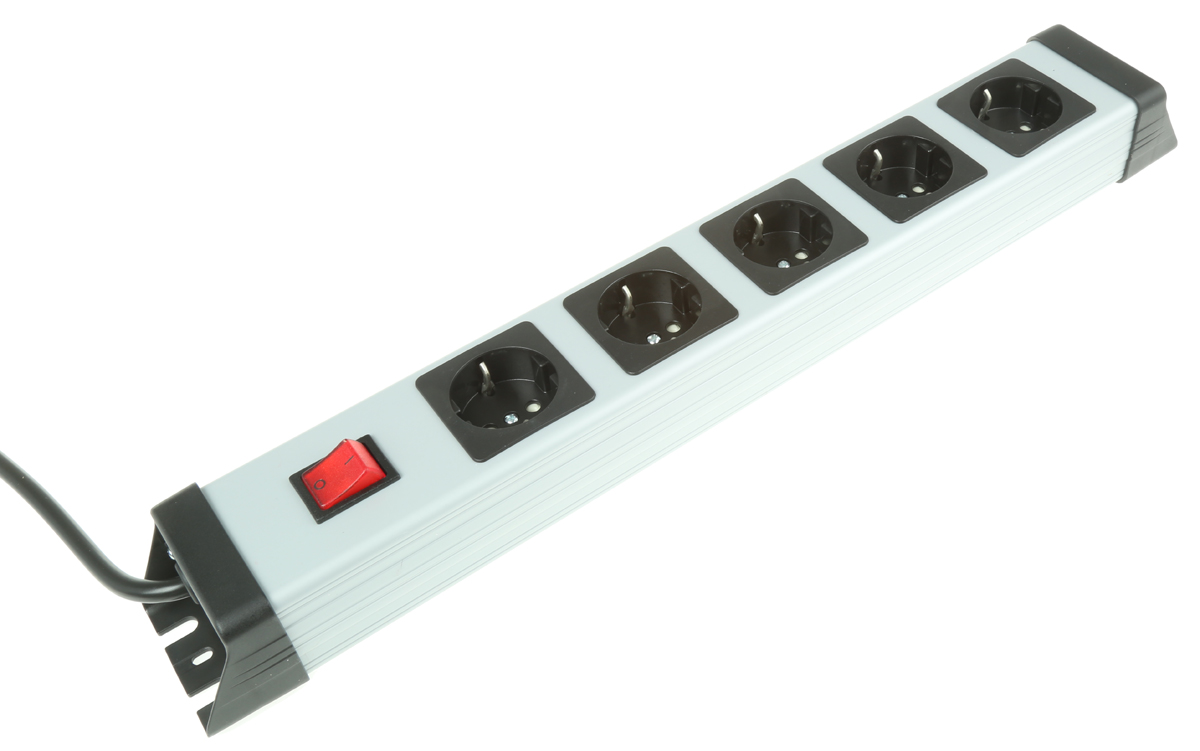 Kopp 1.4 m 5 Socket Type F Extension Lead Power Strips, 25V ac, IP20