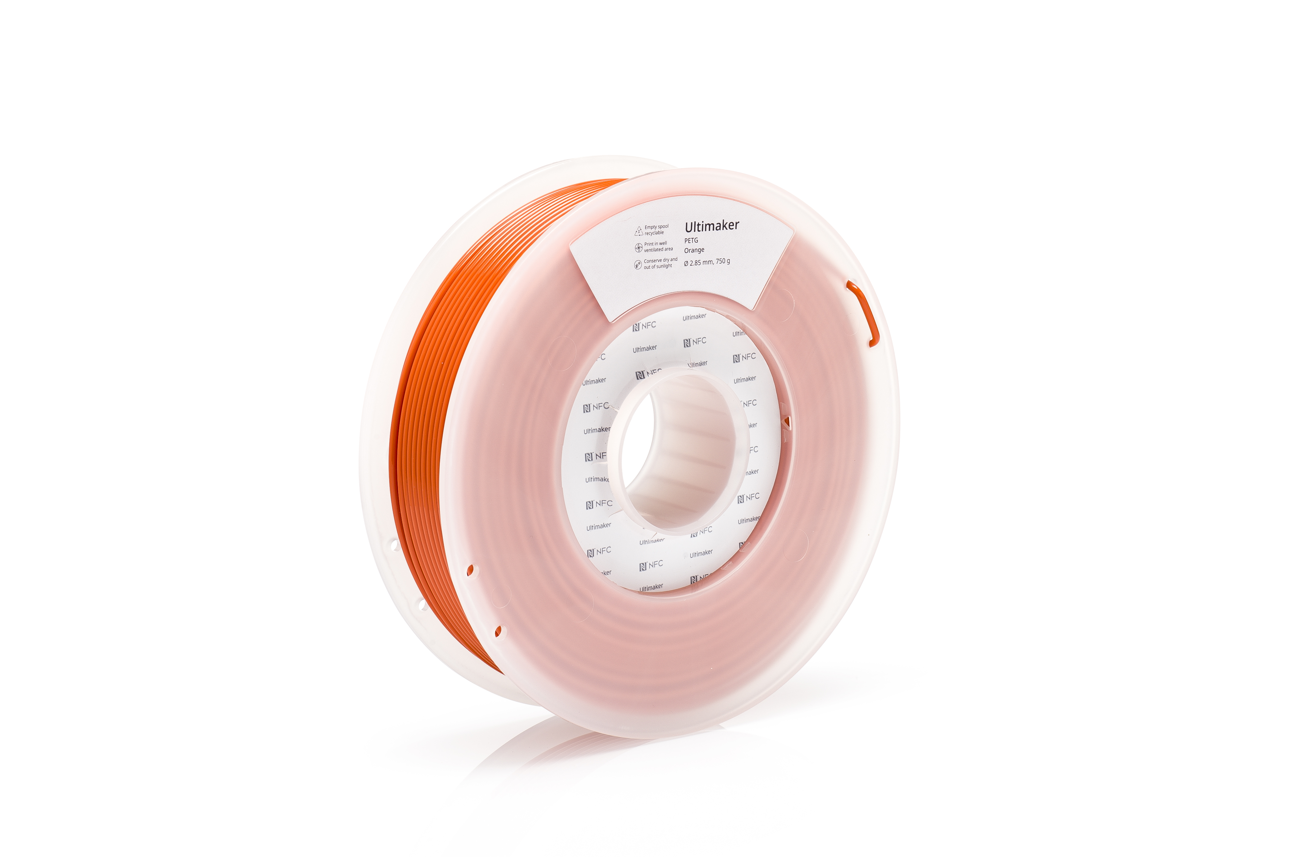 227343 Ultimaker 2.85 mm Orange PET-G 3D Printer Filament, 750 g