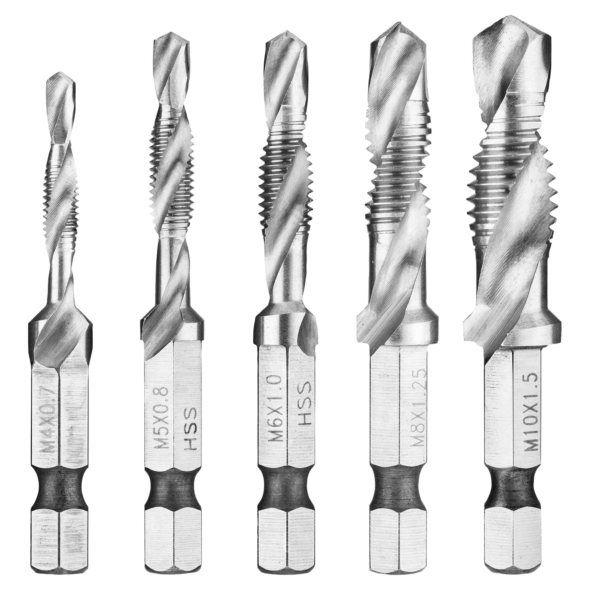 Facom 5-Piece Twist Set for Multi-Material, 6.35 mm Max, 6.35 mm Min