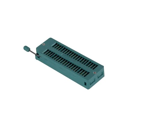 3M, Textool 2.54 mm Pitch Vertical 28 Way, Through Hole Closed Frame ZIF IC Dip Socket, 1A