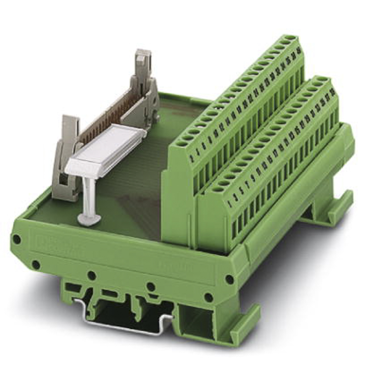 Phoenix Contact FLKM 10 Series 10-Contact Male Interface Module, Flat Ribbon Cable Connector, DIN Rail, 1A