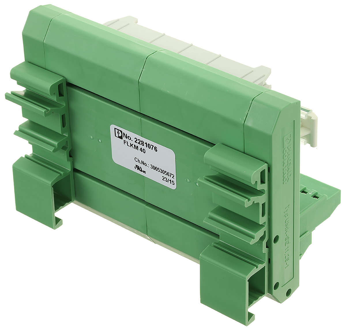 2281076 Phoenix Contact 40-Contact Male Interface Module, Flat Ribbon Cable Connector, DIN Rail, 1A