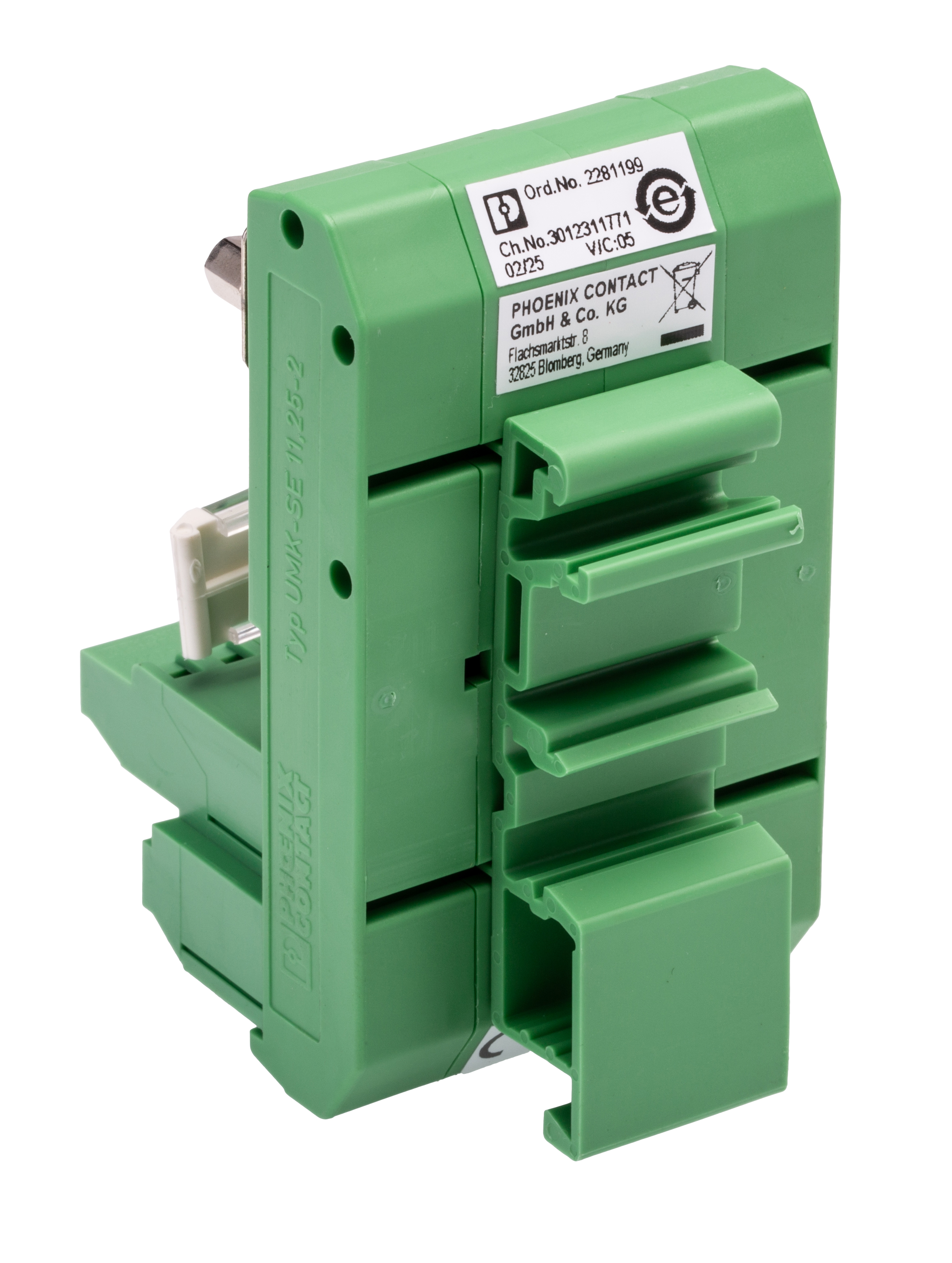 2281199 Phoenix Contact FLKM-D15 SUB/B Series 15-Contact Female Interface Module, D-Sub Connector, DIN Rail, 2.5A