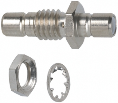 TE Connectivity Straight 50 Ω RF Adapter 4GHz Female Female