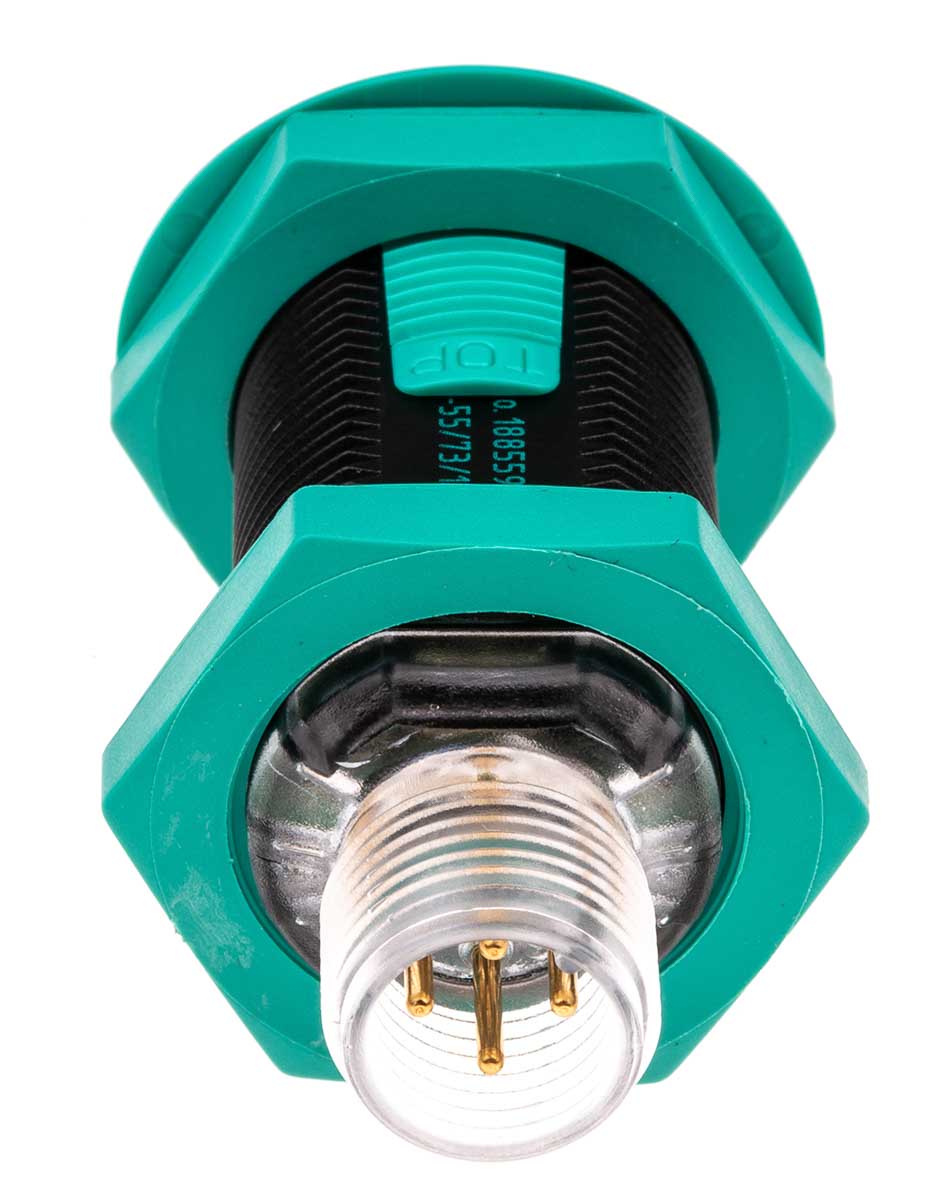 glv18-5573120 Pepperl + Fuchs Retroreflective Photoelectric Sensor, Barrel Sensor, 4 m Detection Range