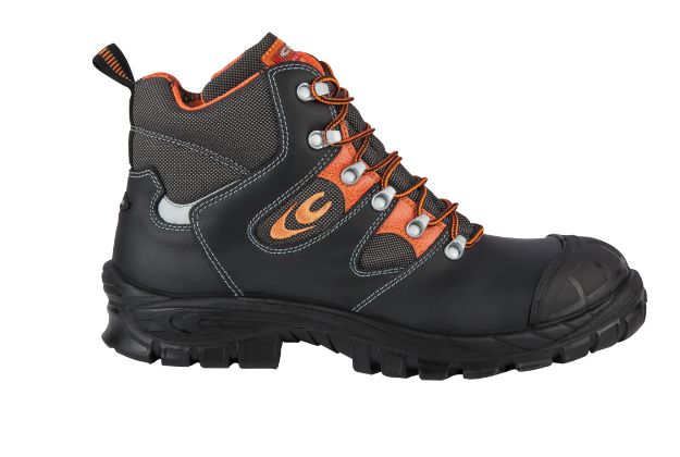 Cofra TROLL S3S CI LG SC FO SR Black, Orange Non Metallic Toe Capped Unisex Safety Boots, UK 8, EU 42