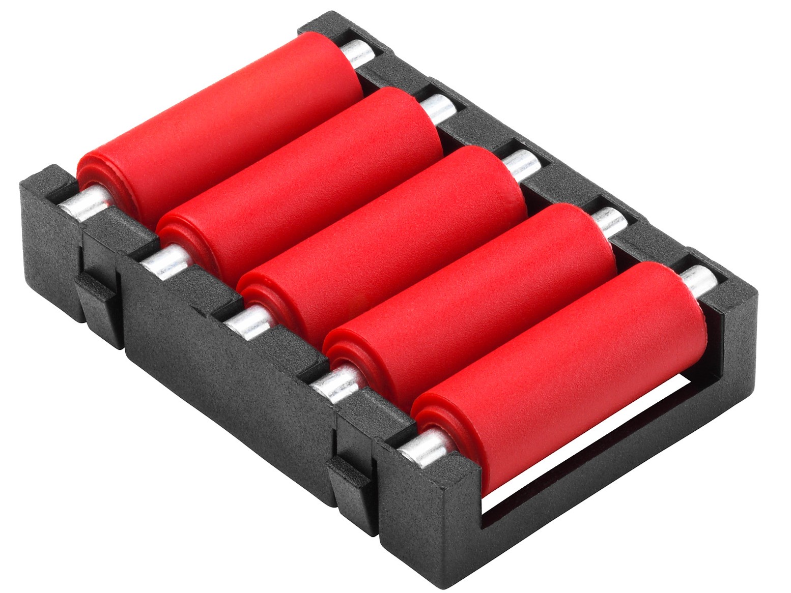 RS PRO Zinc Plated Steel Round Conveyor Roller Conveyor Roller Axle 9 mm Dia. x 50 mm L, Steel (Zinc Plated) 100 N, 9 mm