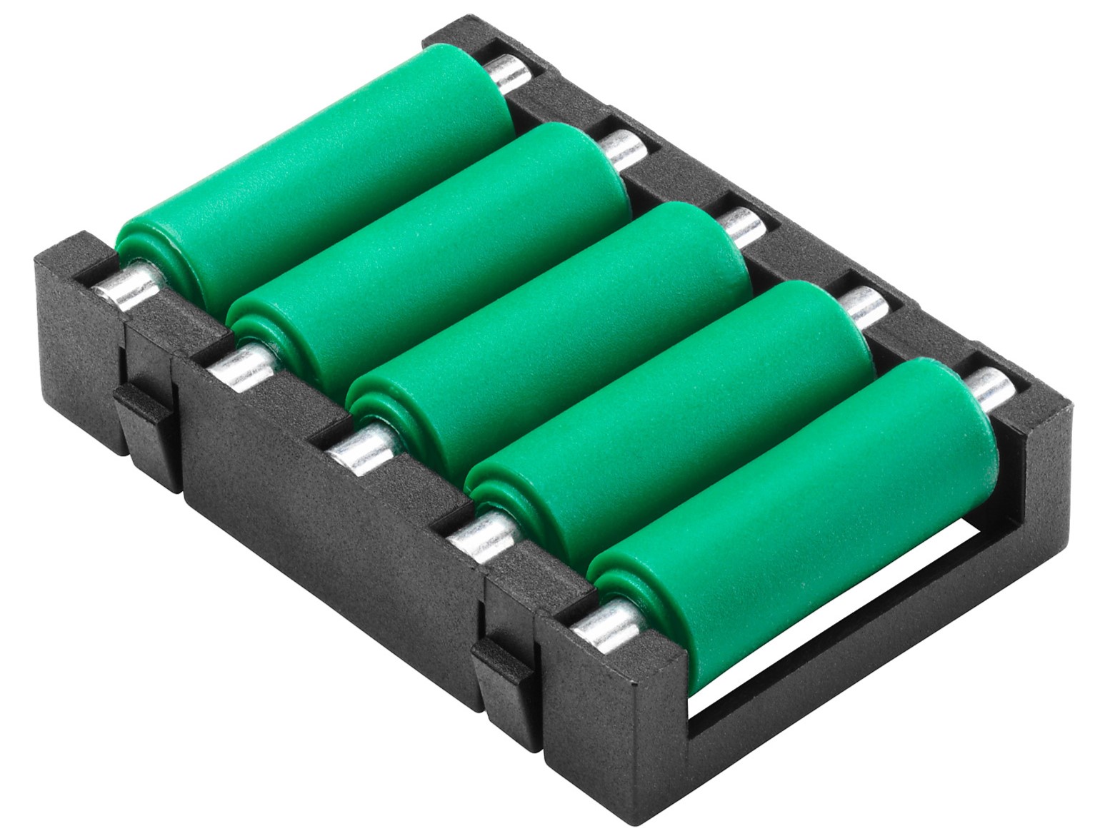 RS PRO Zinc Plated Steel Round Conveyor Roller Conveyor Roller Axle 9 mm Dia. x 50 mm L, Steel (Zinc Plated) 100 N, 9 mm