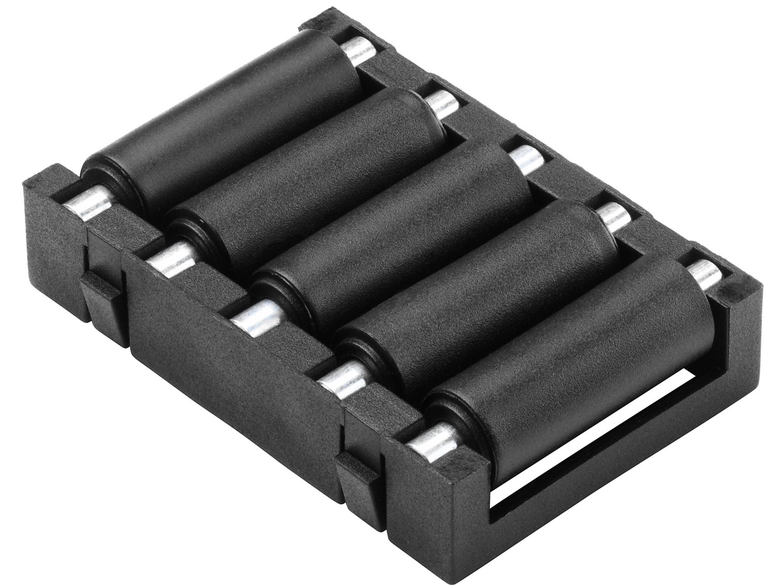 RS PRO Zinc Plated Steel Round Conveyor Roller Conveyor Roller Axle 9 mm Dia. x 50 mm L, Steel (Zinc Plated) 100 N, 9 mm