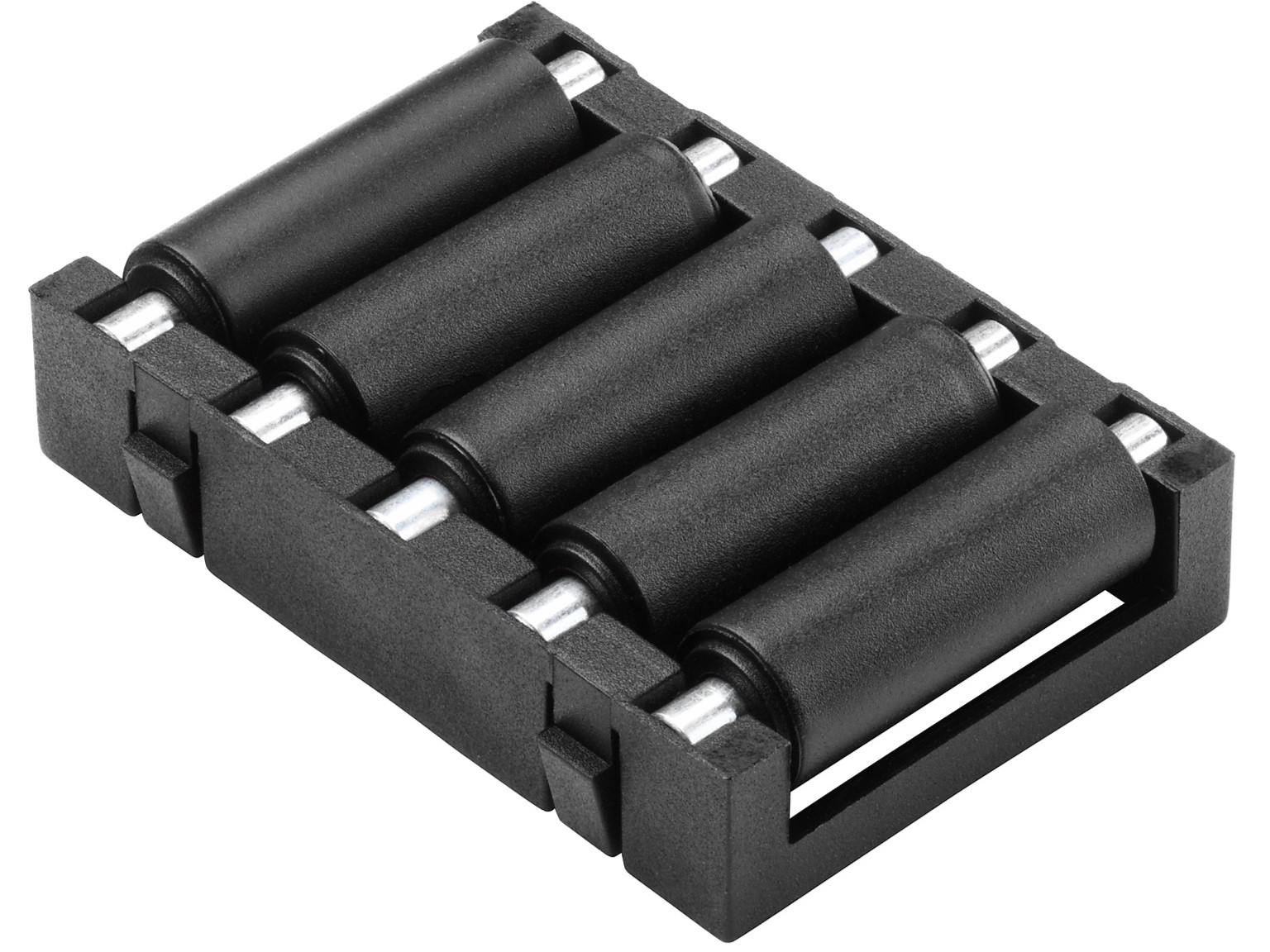 RS PRO Zinc Plated Steel Round Conveyor Roller Conveyor Roller Axle 9 mm Dia. x 50 mm L, Steel (Zinc Plated) 80 N, 9 mm