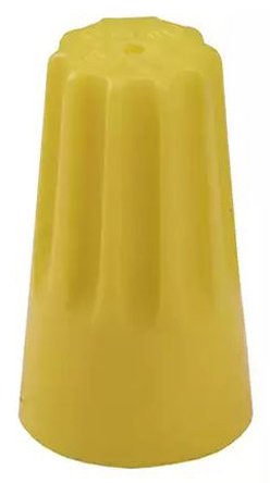 TE Connectivity, WireGrip Insulated, Yellow Twist Bullet Connector, 22 AWG to 10 AWG, 14 mm Bullet diameter